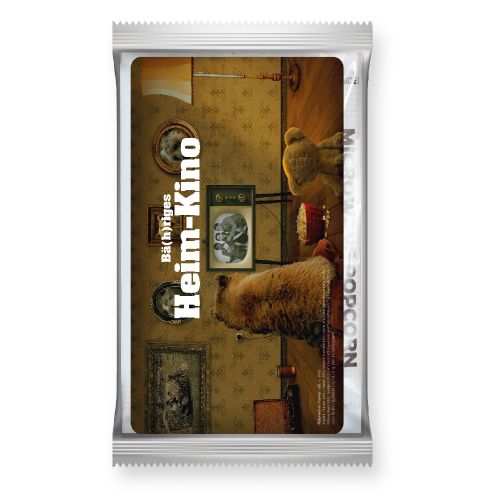 Mikrowellen Popcorn süss, ca. 100g, transparente Folie