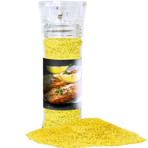 Gewürzmischung Zitronen-Salz, ca. 80g, transparente Gewürzmühle