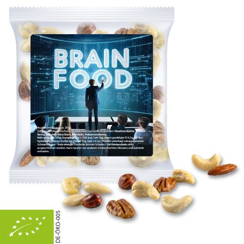 Bio NusskernMix, ca. 30g, Express Maxi-Tüte mit Etikett