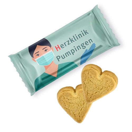 Butter-Herzen, ca. 7g, Flowpack